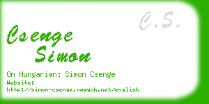 csenge simon business card